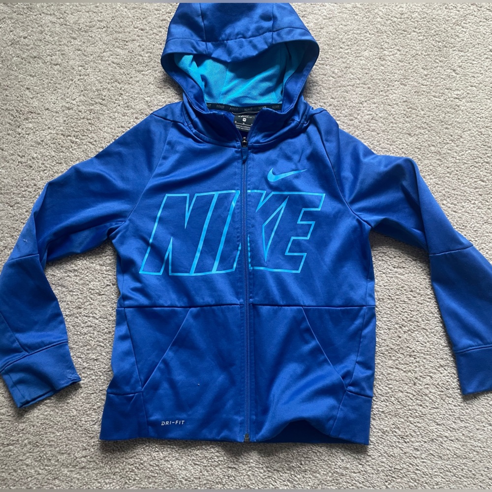 Nike Kids Dri-FIT Royal Blue Hoodie